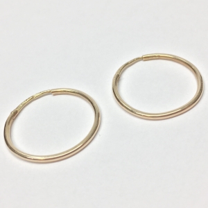 Złote KOLCZYKI 585 14K cudowne duże KOŁA 22mm