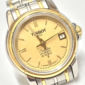 Tissot Seastar A630/730K damski automat 25 kamieni szafir Swiss Made z datą