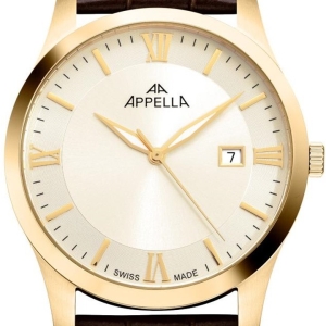 Appella Classic 12004 Swiss Made szafir 5ATM box papiery męski zegarek